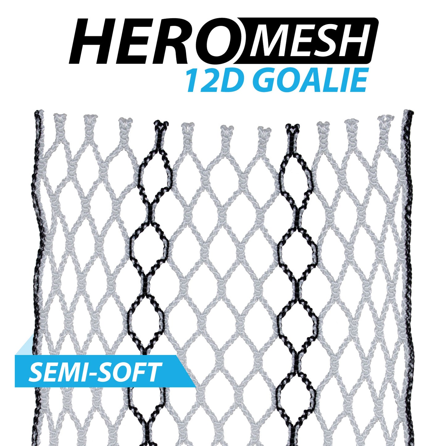 ECD Hero 12D Black Striker Goalie Mesh